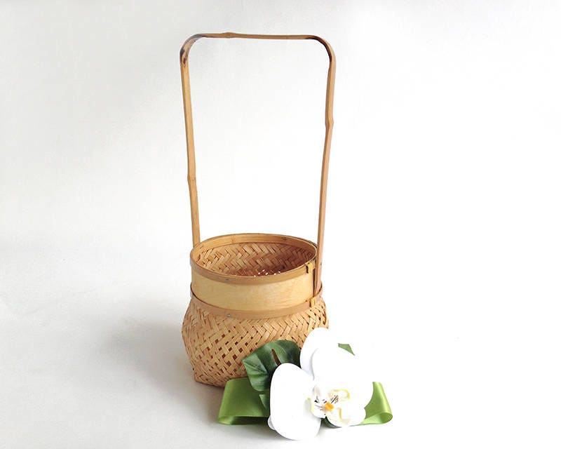 Flower Girl Basket Tropical Wedding Beach Wedding Asian Etsy
