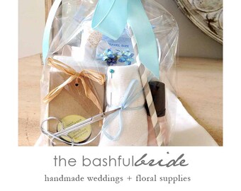 Clearence, 19 PC Bridal emergency kit, wedding day kit, bridal shower gifts, gift for bride, bridesmaid gift, mother of the bride