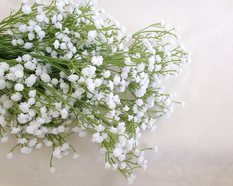 White Baby's Breath faux Babys Breath artificial Etsy