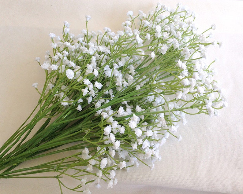 White Baby's Breath faux Babys Breath artificial Etsy