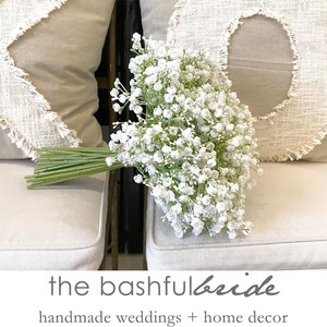 Faux Baby&#39;s Breath Bouquet: Large Gypsophila Wedding Flowers