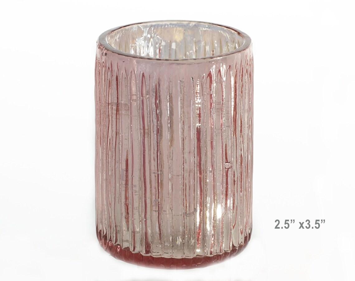 Blush vase 3 sizes wedding blush blush vase mercury glass Etsy
