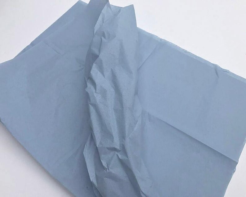 Smokey Antique Blue Tissue Paper Dusty Blue Antique Blue Etsy