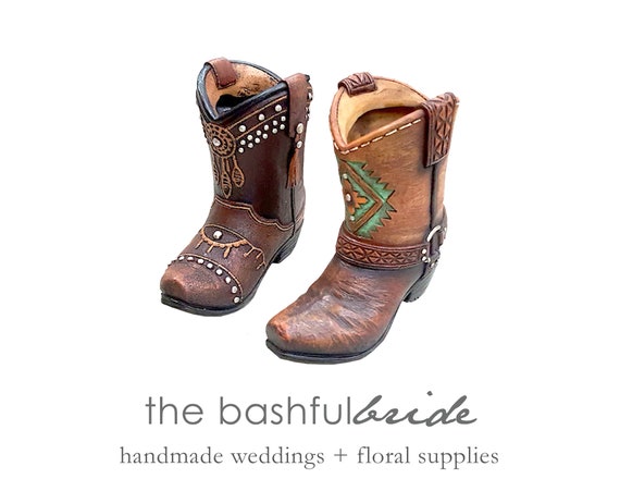 Southwestern Wedding Bud Vase 2 Styles Cowboy Boot Barn Etsy