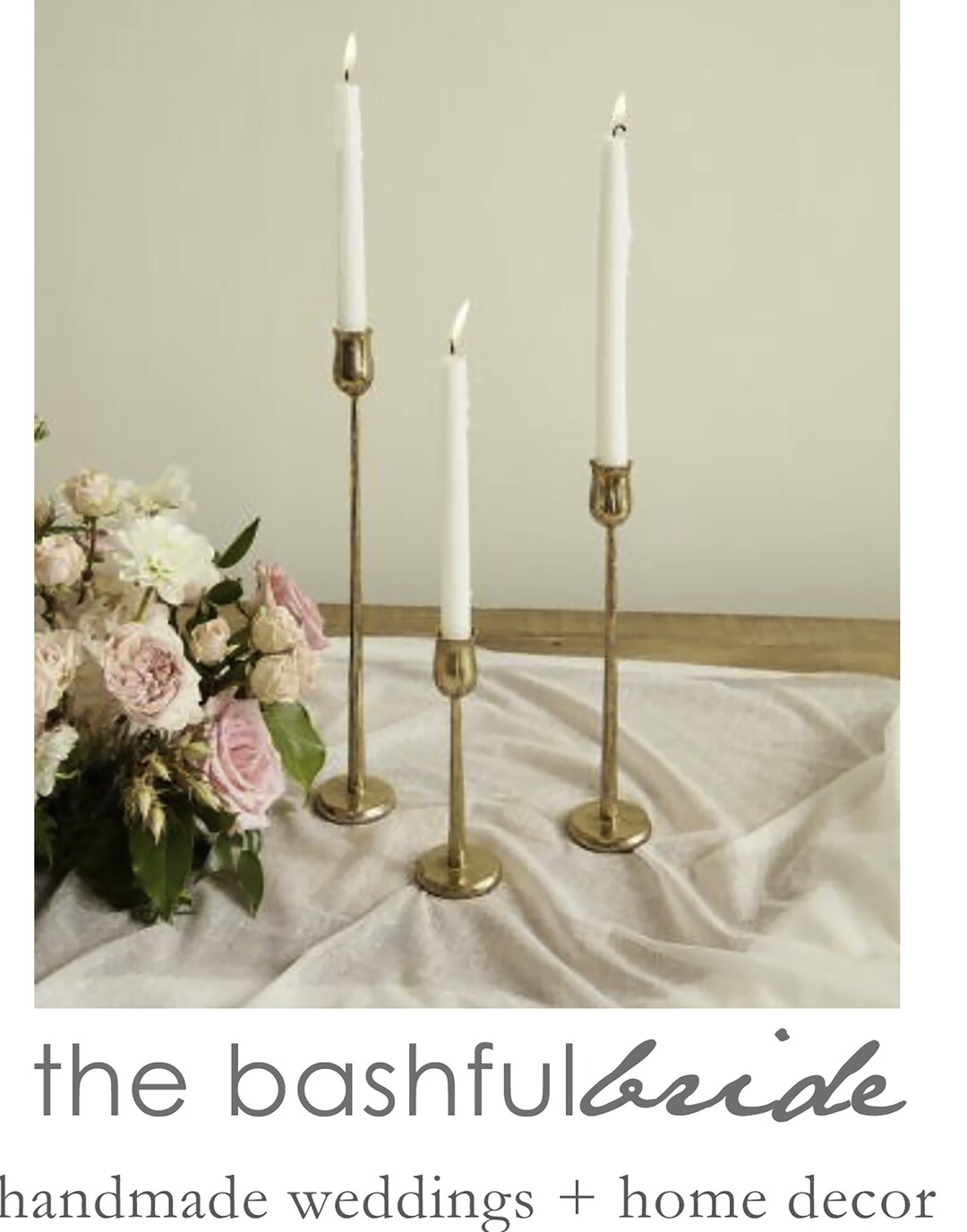 Metal Candlestick Holders, Table Top Decor, Metal Table Top Decor