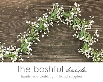 Baby's Breath garland, white garland, wedding garland, artificial baby's breath, flower garland, silk baby's breath, wedding garland