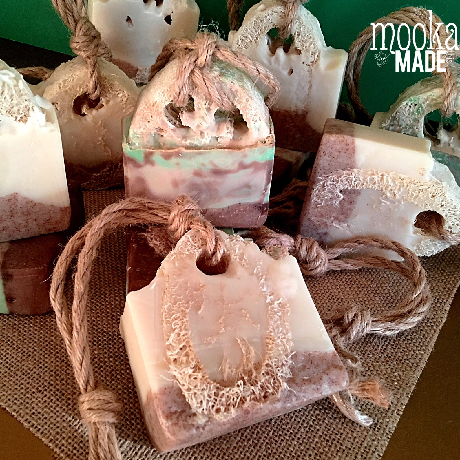 Loofah Soap on a Rope Etsy