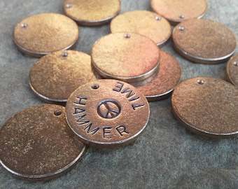 Piezas en blanco para estampación de metal de bronce, arandela completa de 22 mm, fabricadas en EE. UU.