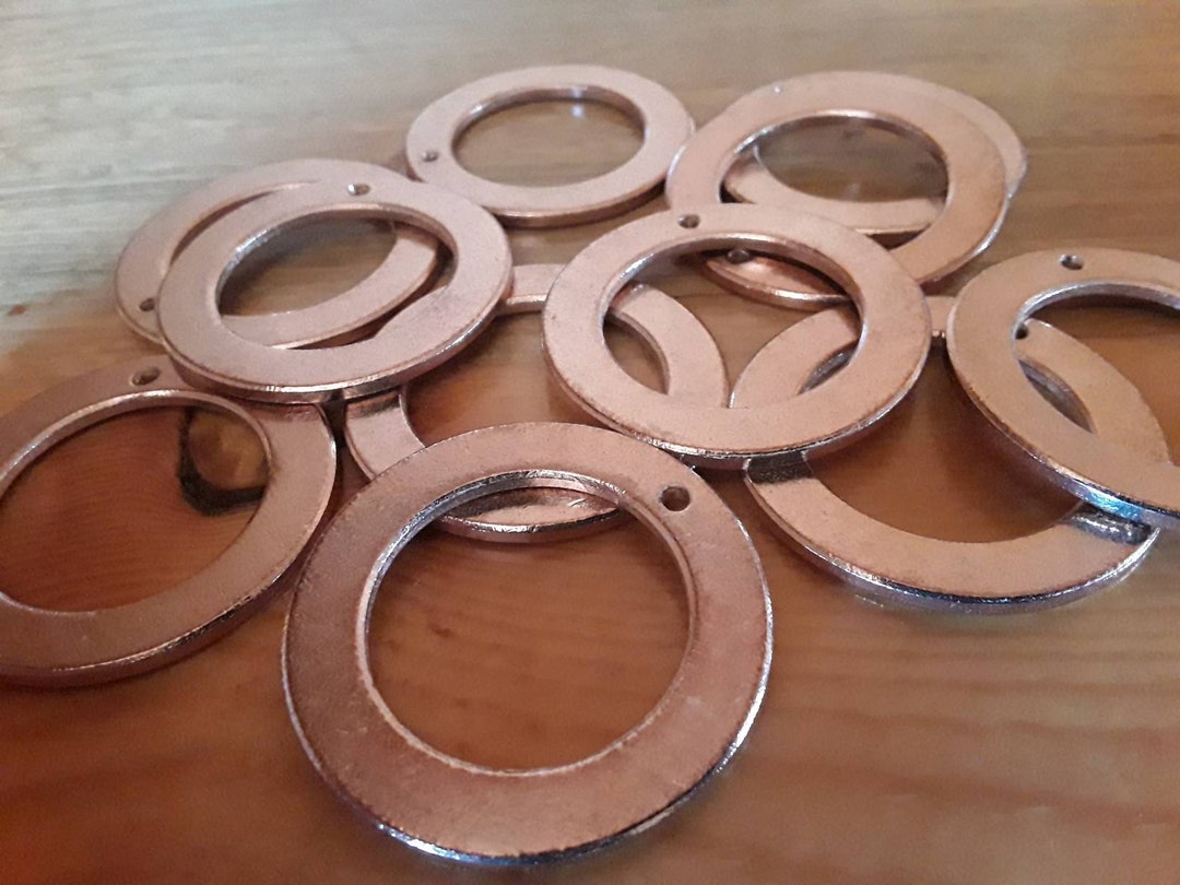 Bronze Washers, Metal Stamping Blanks, 1.5 X 1.0 Bronze Washer Blanks