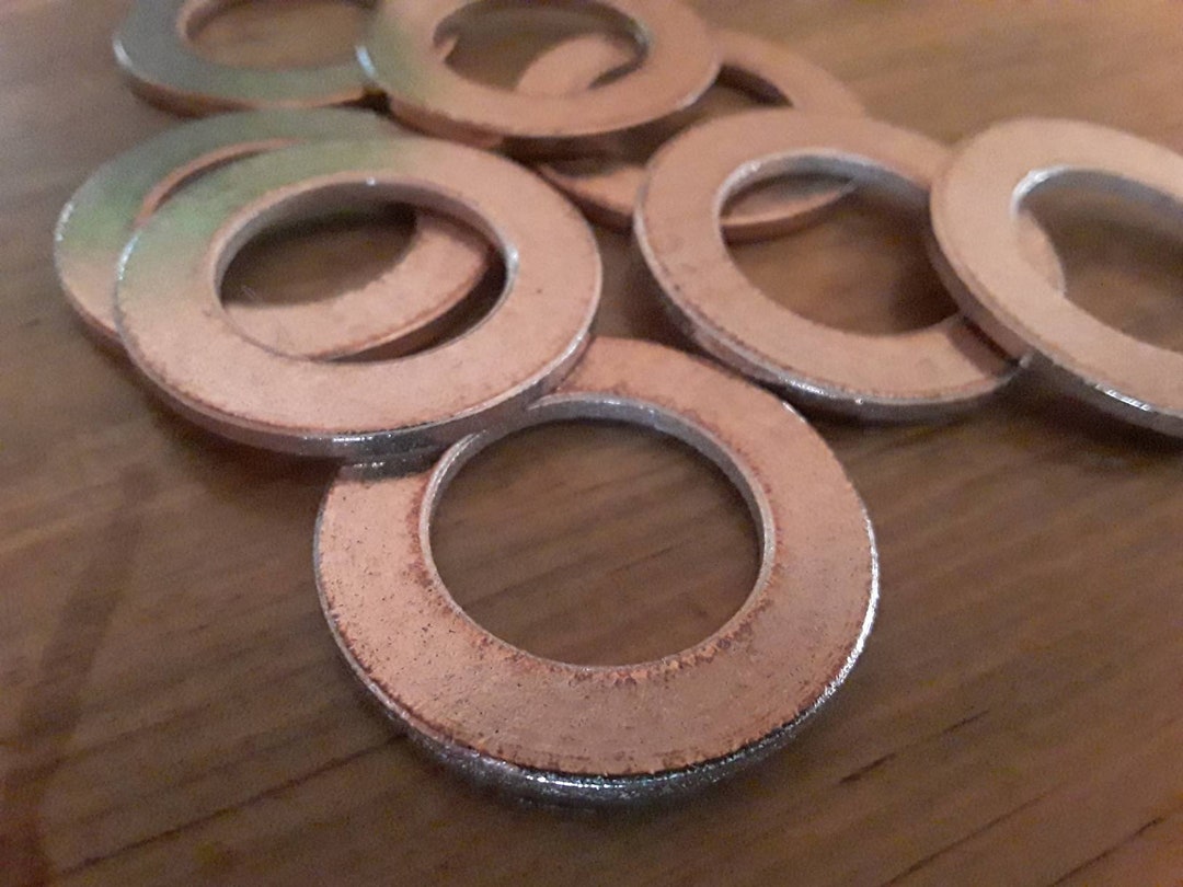 Bronze Washers, 3 Word, Metal Stamping Blanks, 1.25 X .75 Bronze Washer
