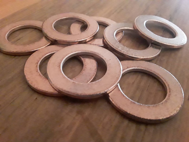 Bronze Washers 3 Word Metal Stamping Blanks 1.25 X Etsy