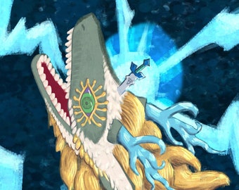 Light Dragon - Legend of Zelda Art Print