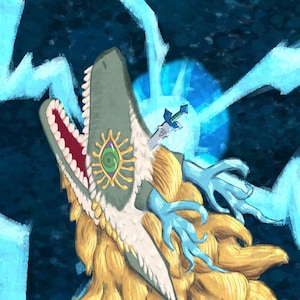 Light Dragon - Legend of Zelda Art Print
