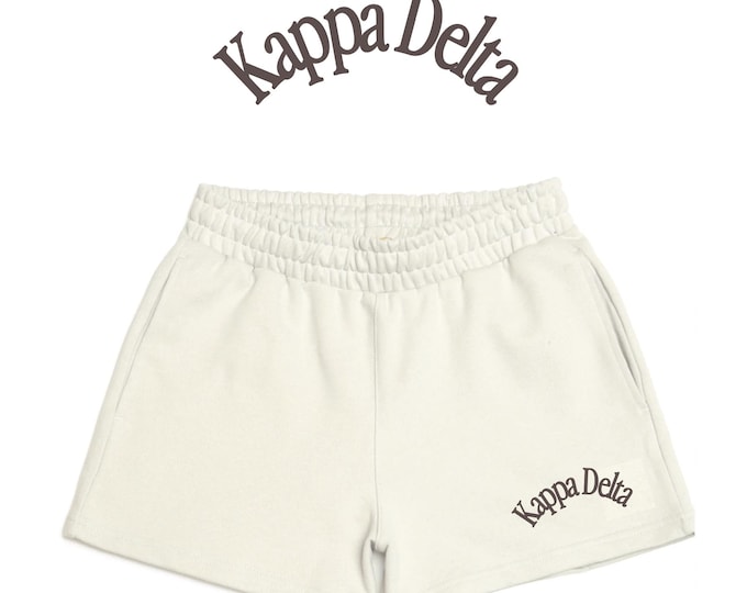 Custom Sorority Sweat Shorts / ZTA Shorts / Gamma Phi Sweat Set / Sorority Sweat Shorts / Sorority Cherry Shorts / KD Sweat Shorts