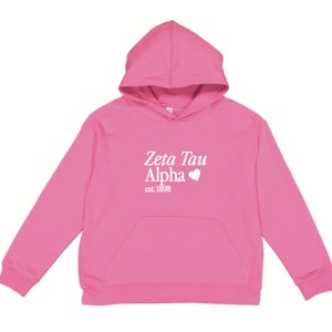 Sudadera personalizada de hermandad / Sudadera con capucha Chi Omega / Sudadera con capucha Zeta Tau Alpha / Sudadera con capucha Gamma Phi / Sudadera con carita sonriente de hermandad / Sudadera con capucha de corazón de hermandad