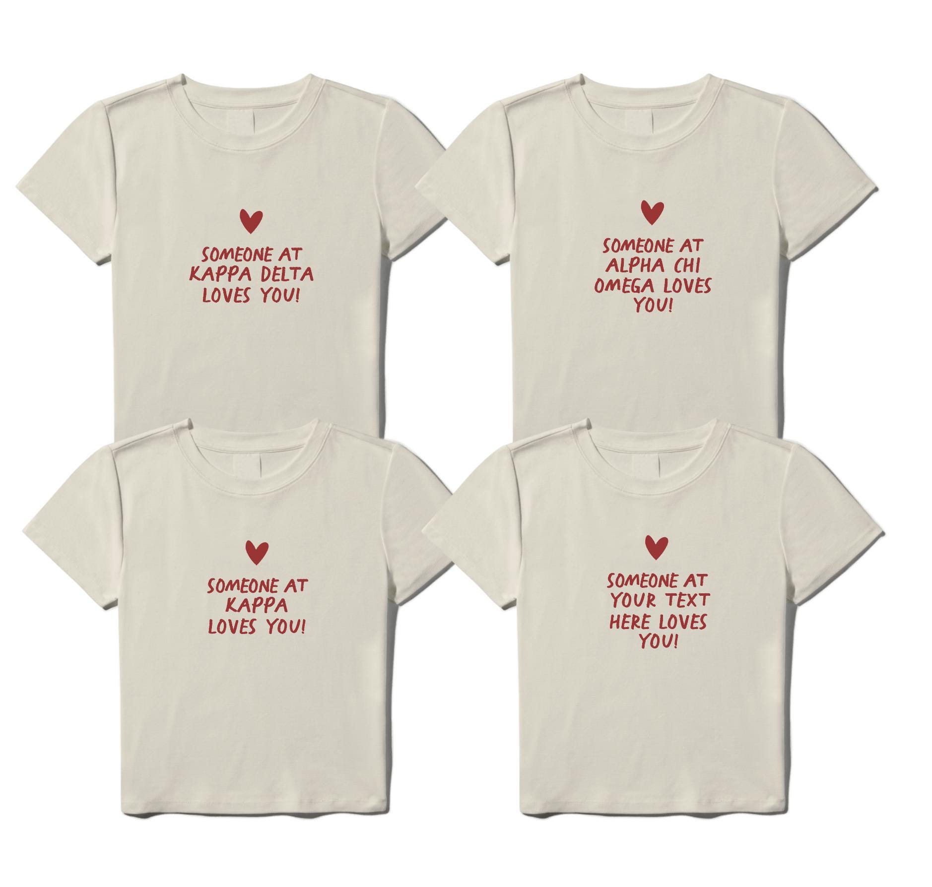 Sorority Cropped Tee / Chi Omega Baby Tee / Zeta Tau Alpha Sorority Cropped Tee / Chi Omega Baby Tee / Zeta Tau Alpha