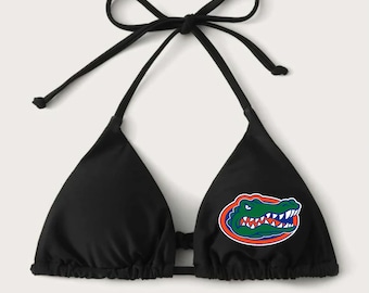 Custom College Apparel University Logo Triangle Bikini Top