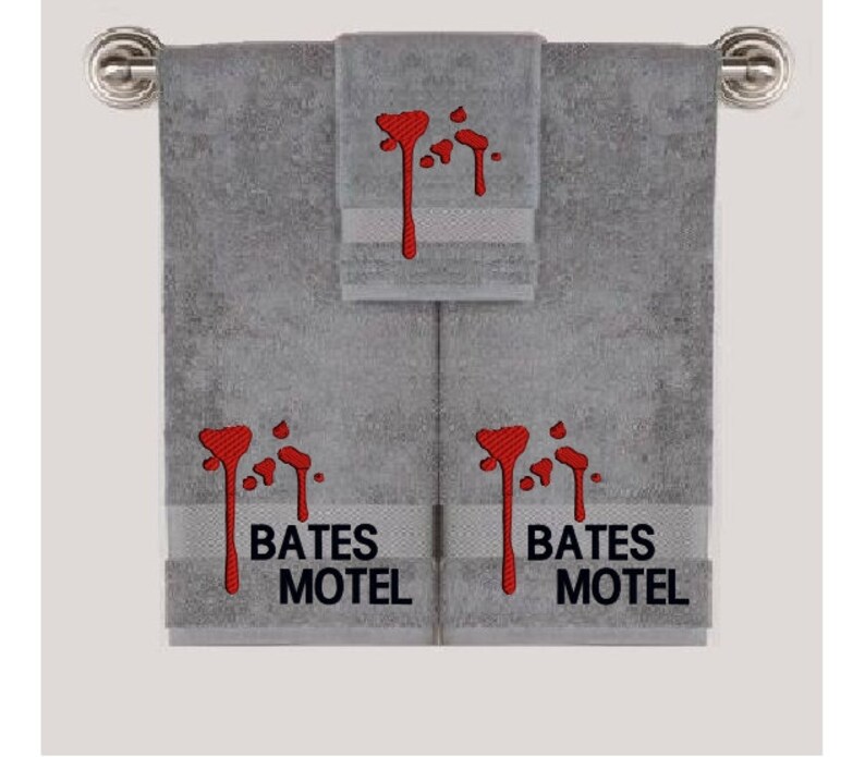 Bates Motel Hand Towel Set 2 Hand Towels & 1 Wash Cloth Etsy