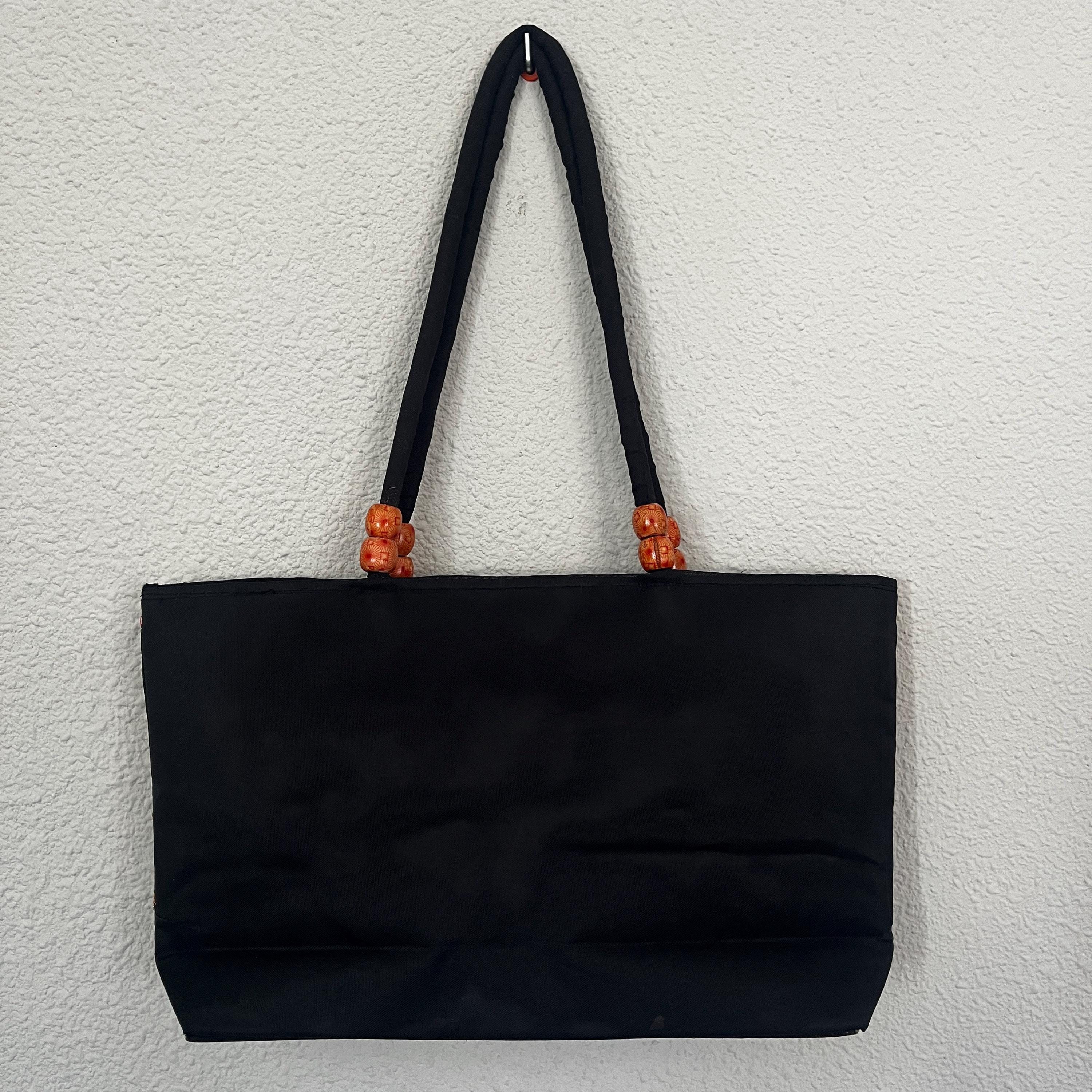 刺繍入り象のトートバッグ、ラジャスタンのインド製ハンドメイドバッグ