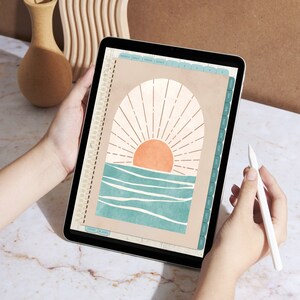 DIGITAL IPAD PLANNER Undated 2023 Boho Productivity Planner Weekly Daily Monthly Planner