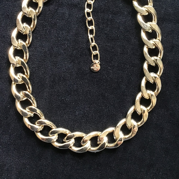 Vintage R. J. Graziano Gold Tone Chain Necklace