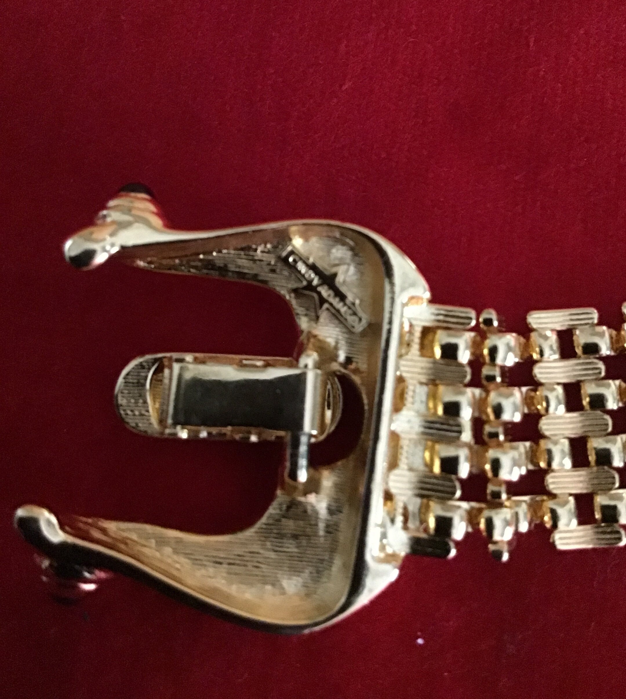Vintage Cindy Adams Collection Gold Tone Buckle Bracelet - Etsy