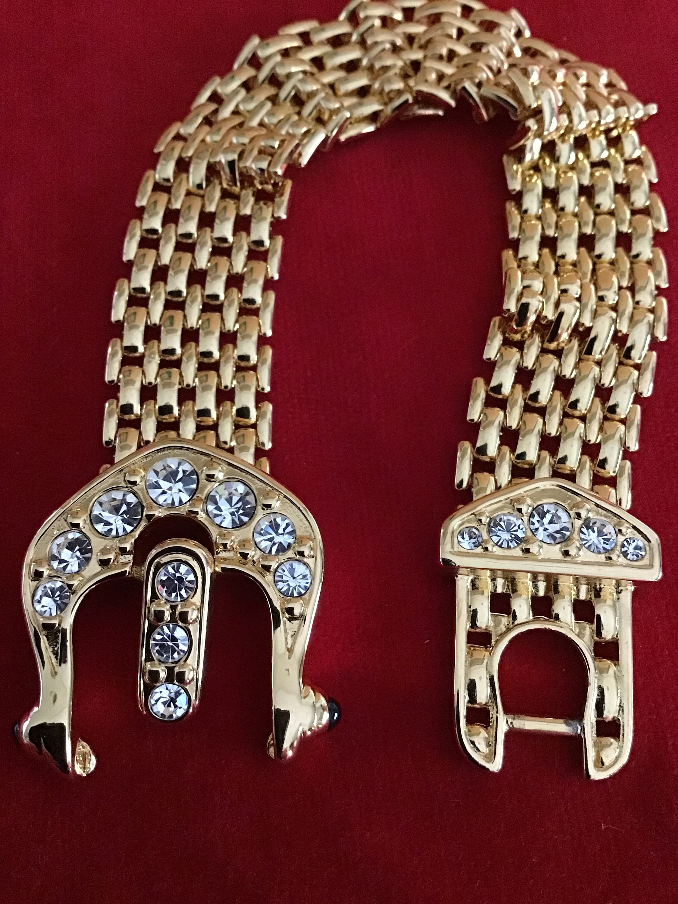 Vintage Cindy Adams Collection Gold Tone Buckle Bracelet - Etsy