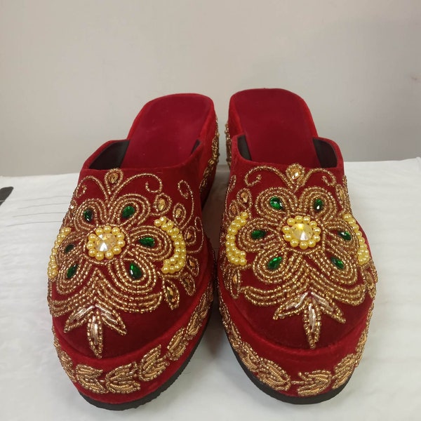 Nepali Makhmal Shoes Etsy