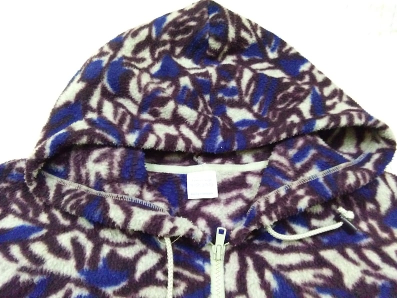 free shipping vintage HELLY HANSEN sweater hooded fleece jacket size xL
