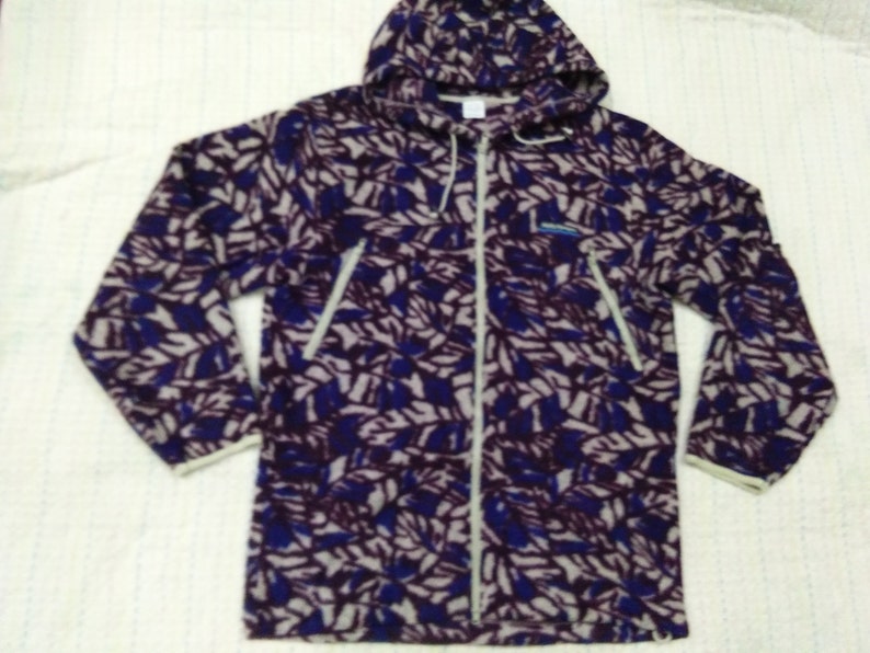 free shipping vintage HELLY HANSEN sweater hooded fleece jacket size xL