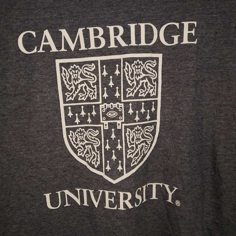 Vintage Cambridge University Logo T-shirt Unisex Medium Size - Etsy