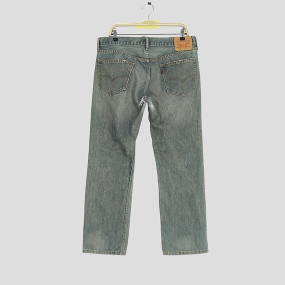 Size 36 Vintage Levi's Stone Wash Destroy Ripped Denim Jeans Levis Dirty Blue Jean Levis Mom Jeans W36
