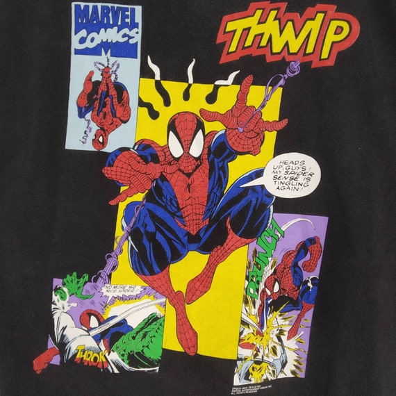 Vintage 90s Spiderman Superhero Marvel Comics Mov… - image 4