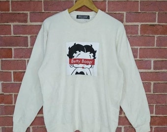 Rzadkość!! Bluza z nadrukiem Betty Boop Animated Cartoon Movie Rozmiar średni