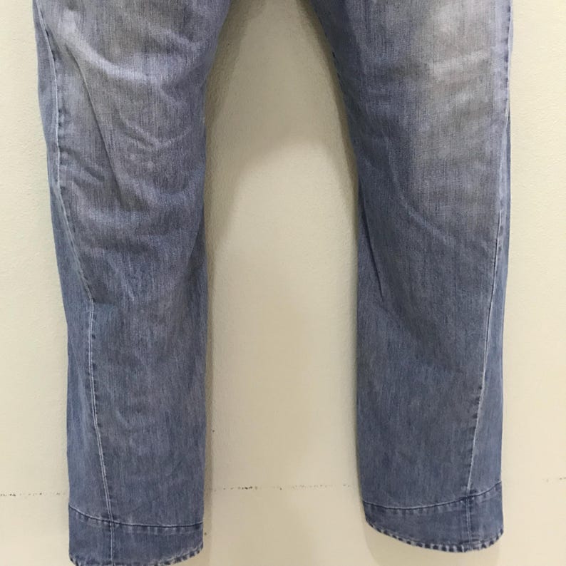 Vintage Levi's Engineered Wide Leg Indigo Denim Jeans Levi Strauss Tencel Baggy Skater Jeans Levi's Faded Blue Stone Washed Denim Jeans W36 image 8