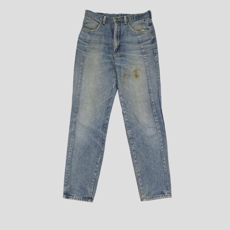 Rozmiar 30 Wrangler Stone Wash Denim Jeans Faded Dirty Jeans Wrangler Jeans zdjęcie 1