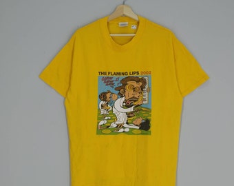 Vintage 90s the Flaming Lips Psychedelic Band Tshirt Tee T-shirt