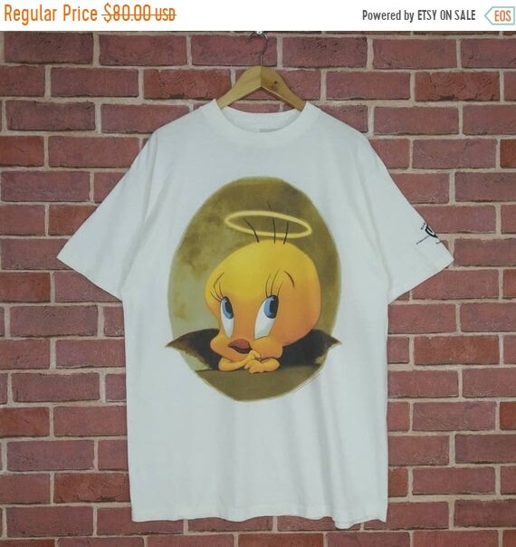 Vintage 90s Tweety Cartoon Looney Tunes T-shirt