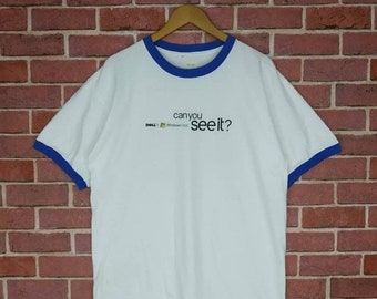 Rare!! Microsoft Windows Technology Computer T-shirt XL size