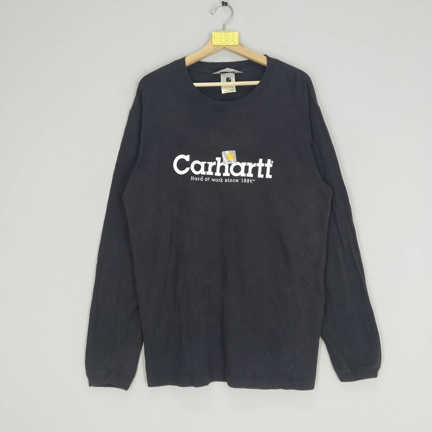 Vintage Carhartt Workwear Big Logo Long Sleeve T-shirts Carhartt