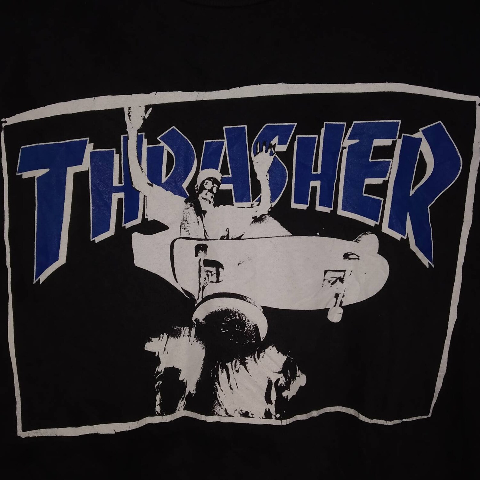 Rare!! Vintage 90s Thrasher Skateboard Thrasher Magazine Skate T-shirt ...