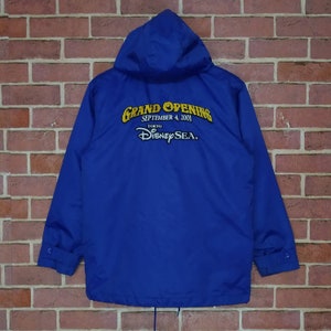 Rare!! Tokyo Disney Sea Embroidery Logo Sweater Jacket Hoodie Cartoon Size S