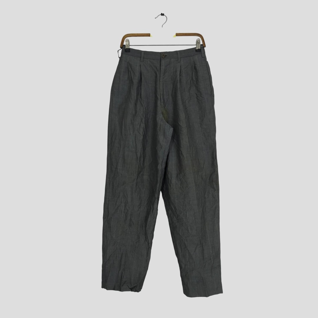 Size 29 Y's for Men Dark Gray Casual Pants Laine Wool Yohji