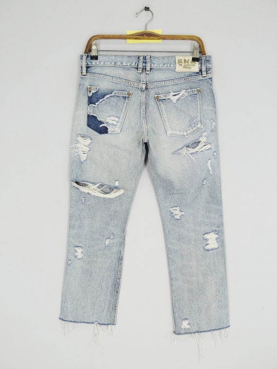 Vintage RNA Ripped Distressed Jeans Denim Faded B… - image 2
