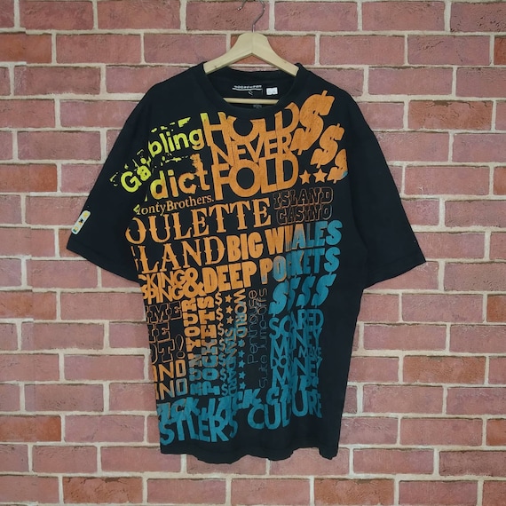 Rare!! Rocawear Colourful Logo Nice Design T-shirt XL Size