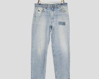 90年代風 ダメージ加工 Levi's 501 ジーンズ ライトブルー デニム 破れ