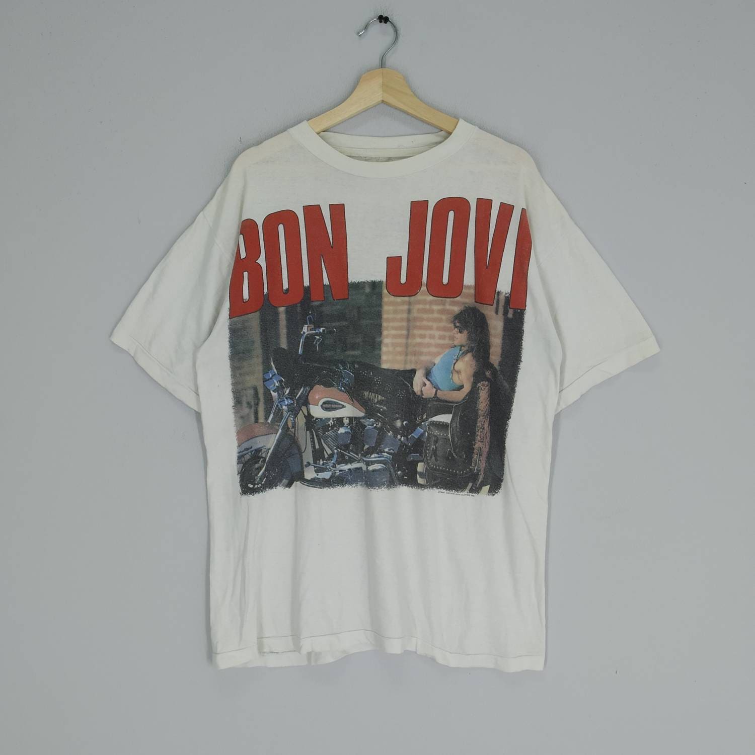 Vintage 90s Bon Jovi Band Pop Rock Promo Tour T-shirt Bon Jovi T 
