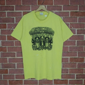 Vintage 90s Tomi D The Beautiful People Graphic Art Promo T-shirt Hanes Size L