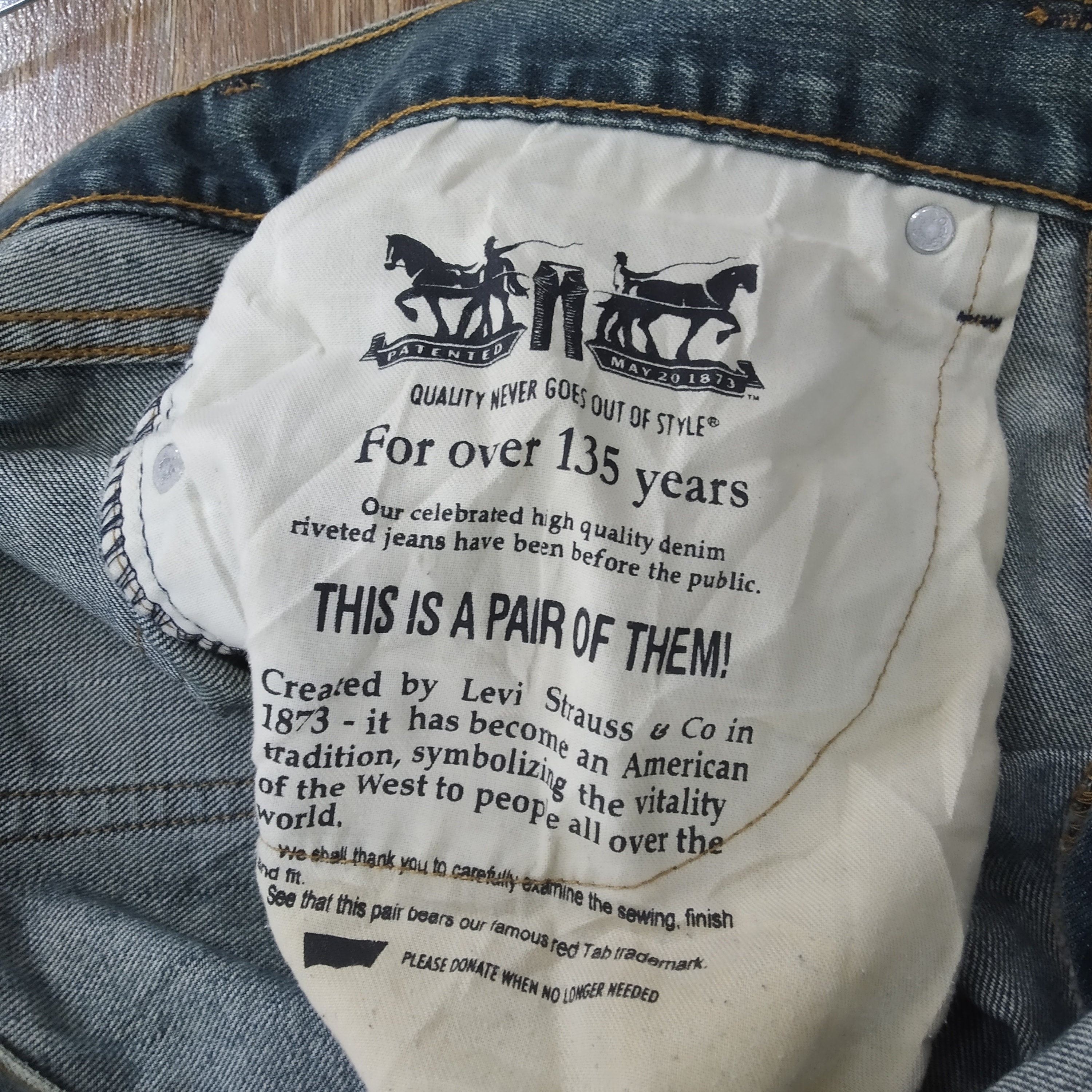 【DISCERNMENT】Stone Washed Vintage Denim Jeans Levi's 80's Mom Jean Light Indigo Stone Wash A3506-0003