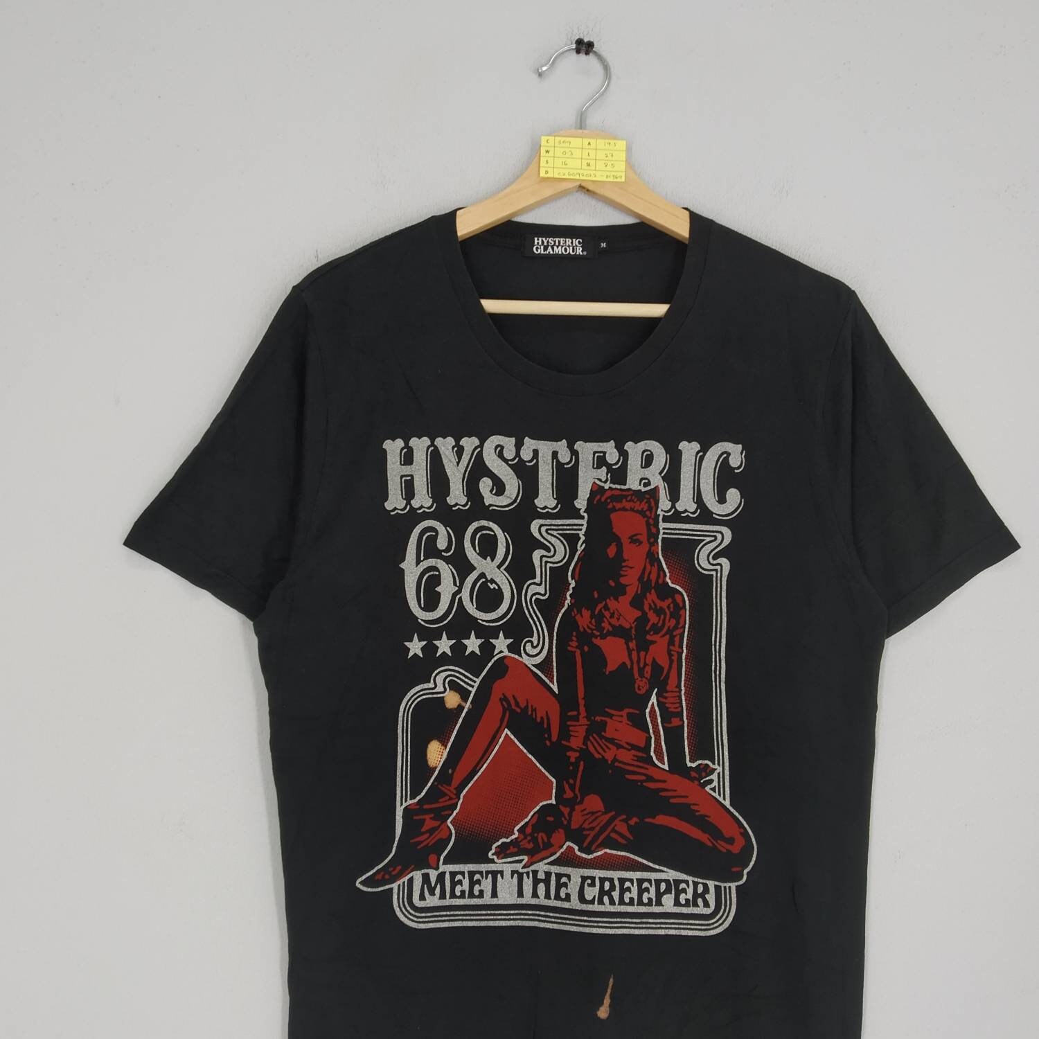 Vintage Hysteric Glamour Japan Girl Meet the Creeper Black